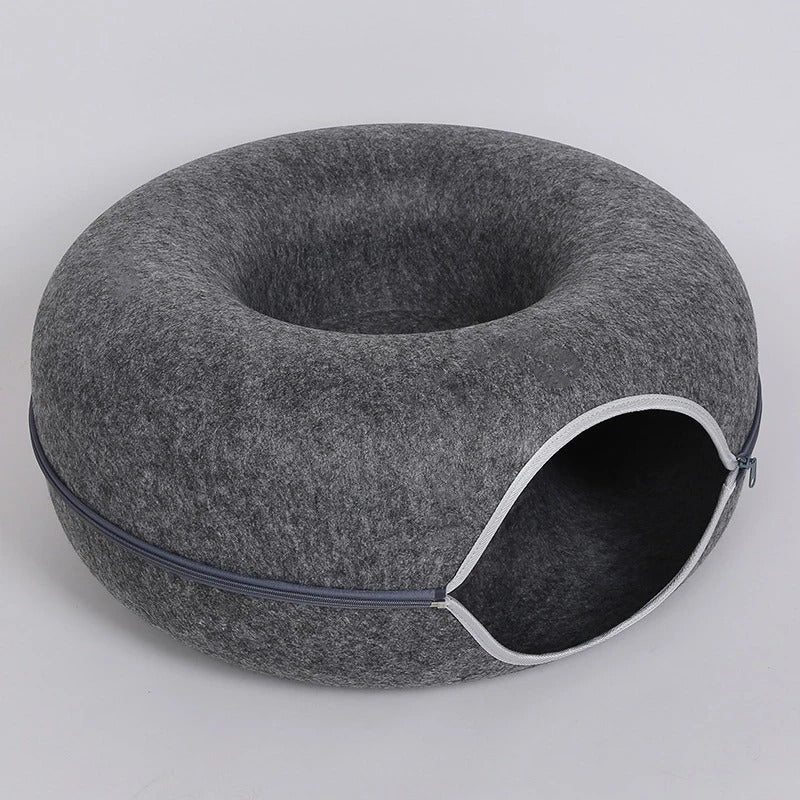 Peekaboo Cat Cave in Dark Gray