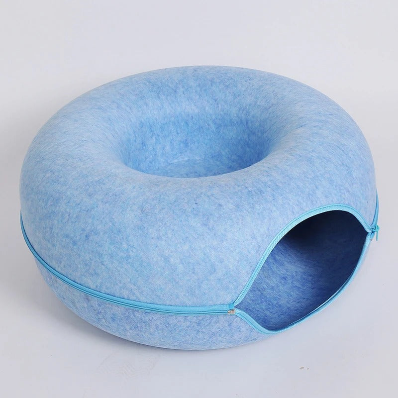 Peekaboo Cat Cave in Blue